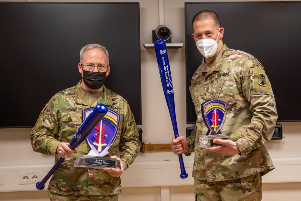 10th Army Air Missile Defense Command Team Awarded Plauqes