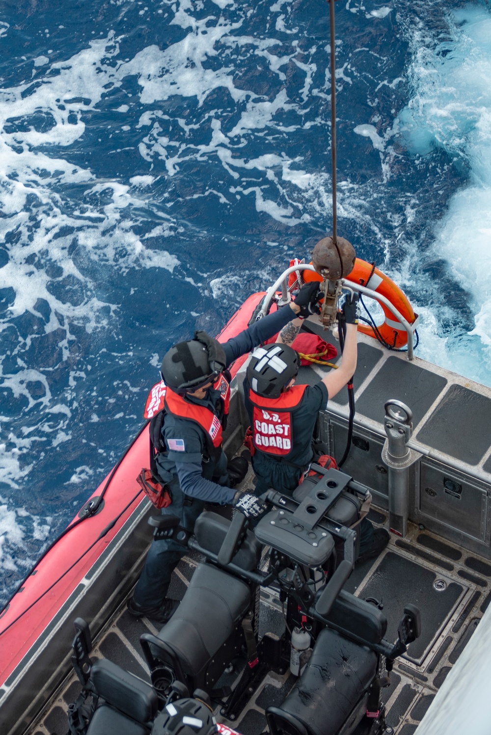 USCGC Stratton crew conduct OTH boat training