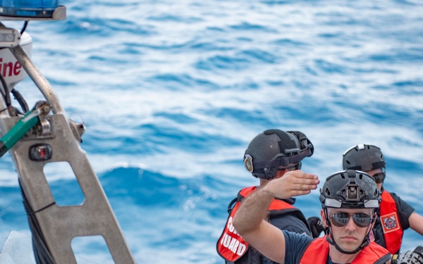 USCGC Stratton crew conduct OTH boat training