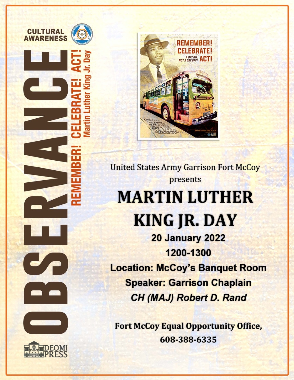 Dr. Martin Luther King Jr. Day poster