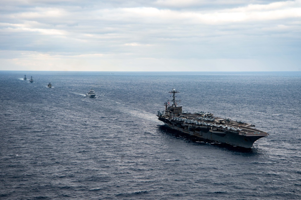 The Harry S. Truman Carrier Strike Group is on a scheduled deployment in the U.S. Sixth Fleet area of operations in support of naval operations to maintain maritime stability and security.