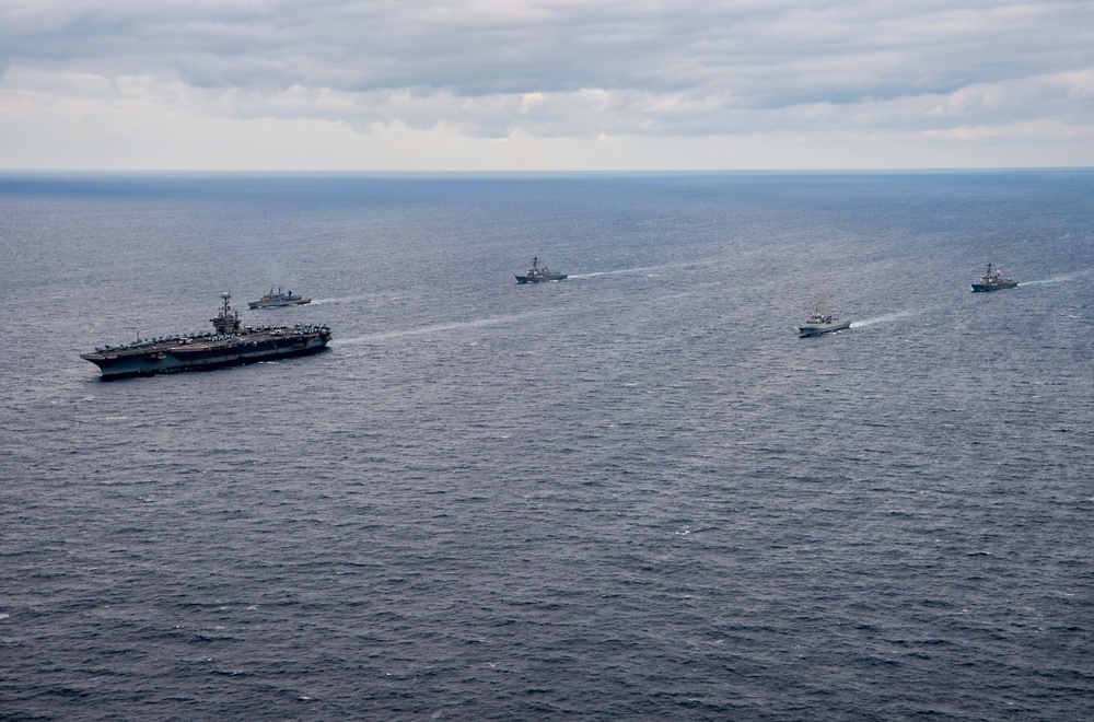 The Harry S. Truman Carrier Strike Group is on a scheduled deployment in the U.S. Sixth Fleet area of operations in support of naval operations to maintain maritime stability and security.