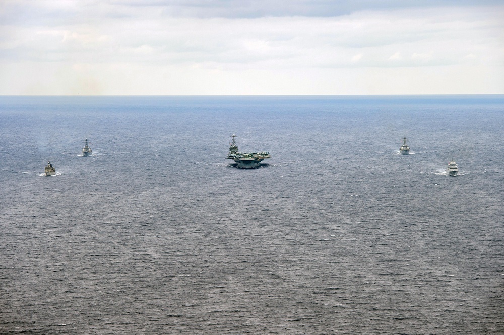 The Harry S. Truman Carrier Strike Group is on a scheduled deployment in the U.S. Sixth Fleet area of operations in support of naval operations to maintain maritime stability and security.