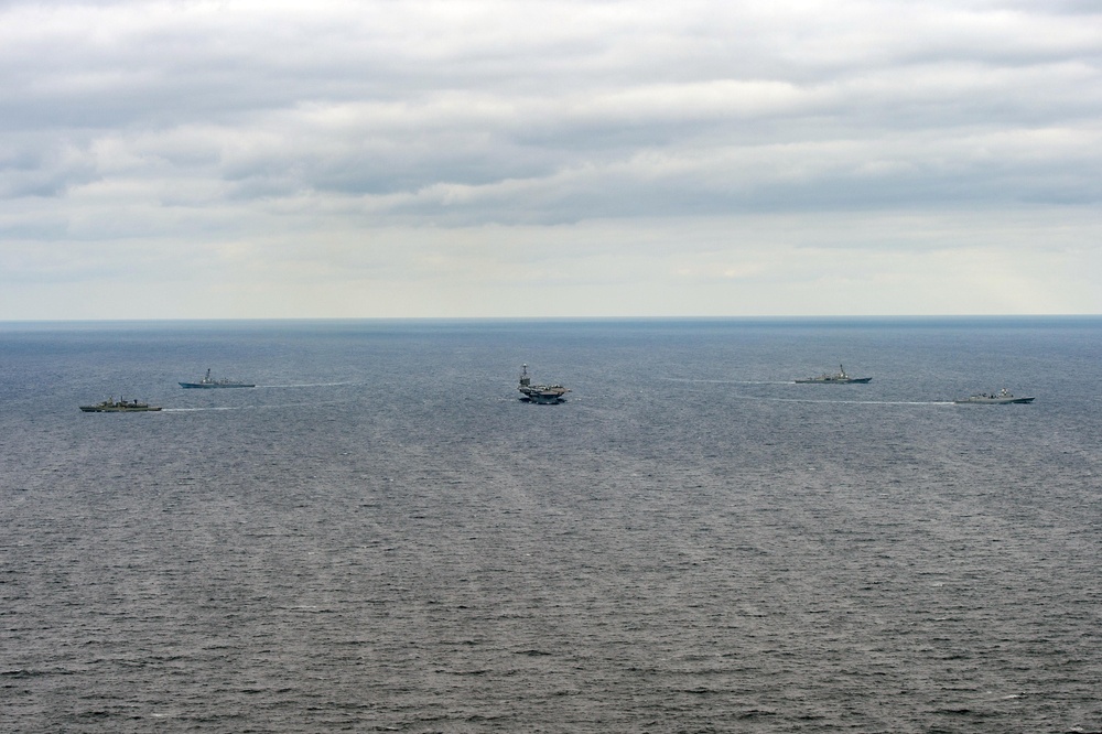 The Harry S. Truman Carrier Strike Group is on a scheduled deployment in the U.S. Sixth Fleet area of operations in support of naval operations to maintain maritime stability and security.