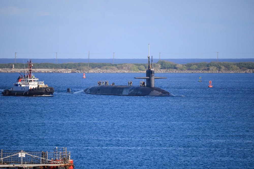 USS Nevada Visits Guam