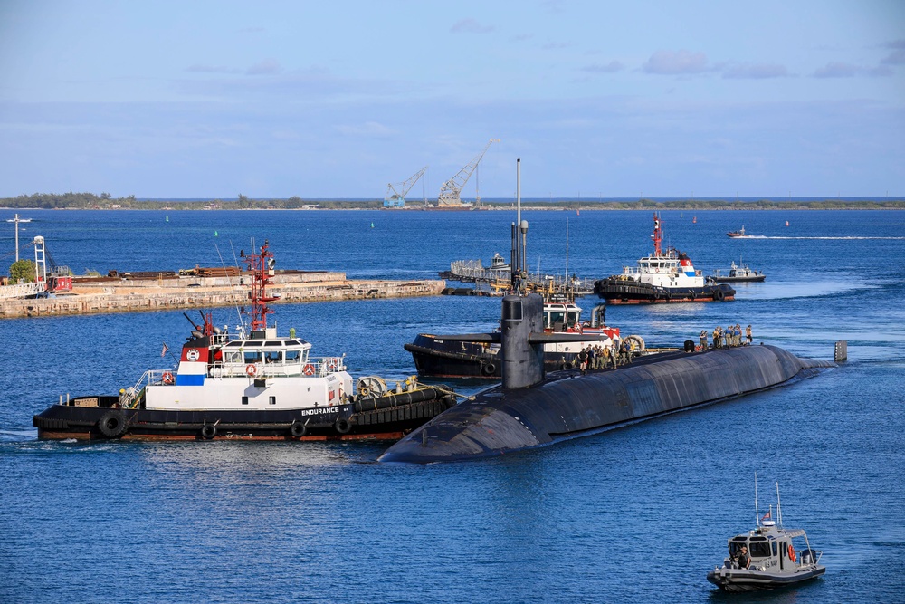 USS Nevada Visits Guam