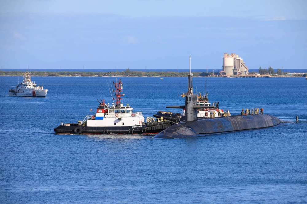 USS Nevada Visits Guam