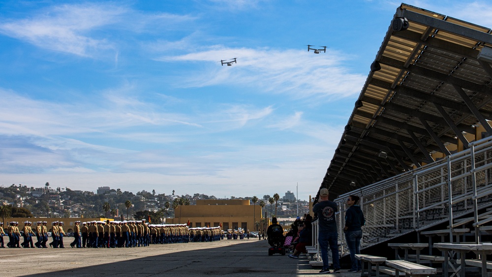 Osprey Fly Over at Alpha Graduation