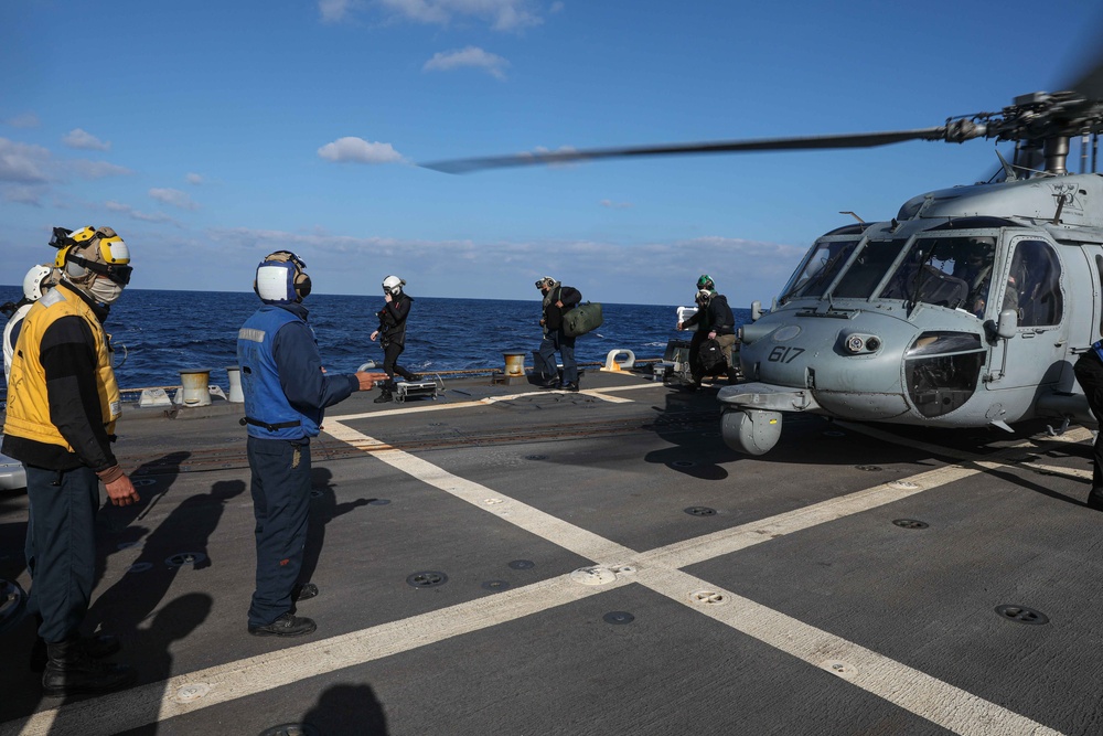 Gravely is deployed with the Harry S. Truman Carrier Strike Group on a scheduled deployment in the U.S. Sixth Fleet area of operations in support of naval operations to maintain maritime stability and security.