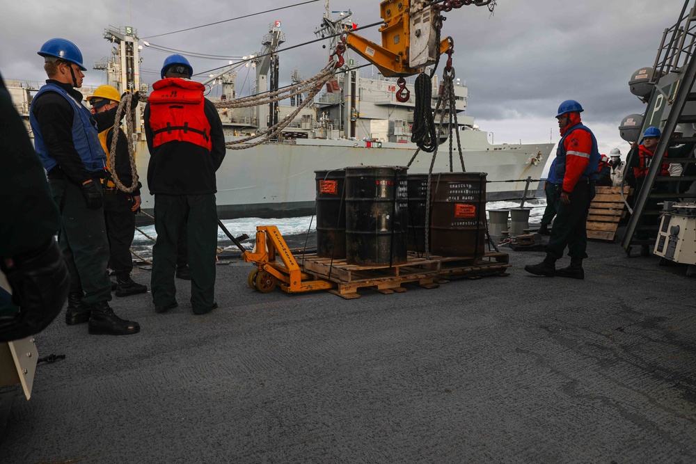 Gravely is deployed with the Harry S. Truman Carrier Strike Group on a scheduled deployment in the U.S. Sixth Fleet area of operations in support of naval operations to maintain maritime stability and security.