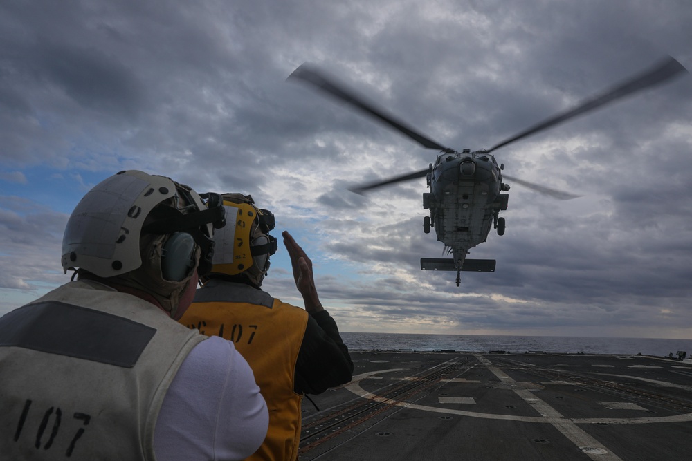Gravely is deployed with the Harry S. Truman Carrier Strike Group on a scheduled deployment in the U.S. Sixth Fleet area of operations in support of naval operations to maintain maritime stability and security.