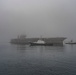 Ex-USS Kitty Hawk Departs Bremerton