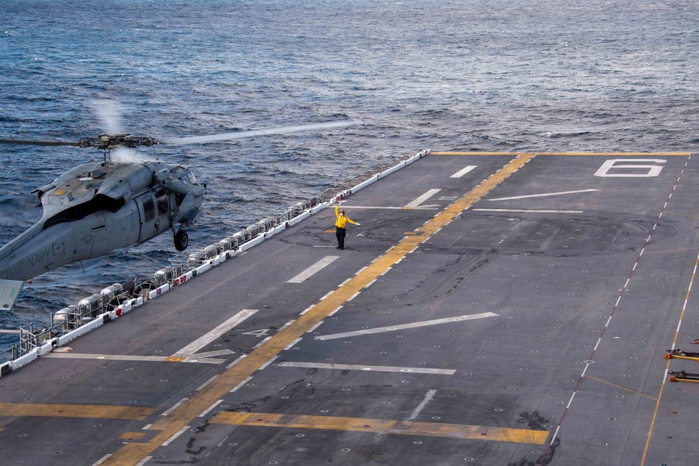 USS America Sailors Conduct Flight Ops