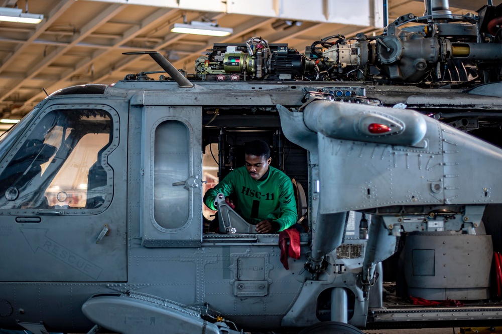 The Harry S. Truman Carrier Strike Group is on a scheduled deployment in the U.S. Sixth Fleet area of operations in support of naval operations to maintain maritime stability and security.