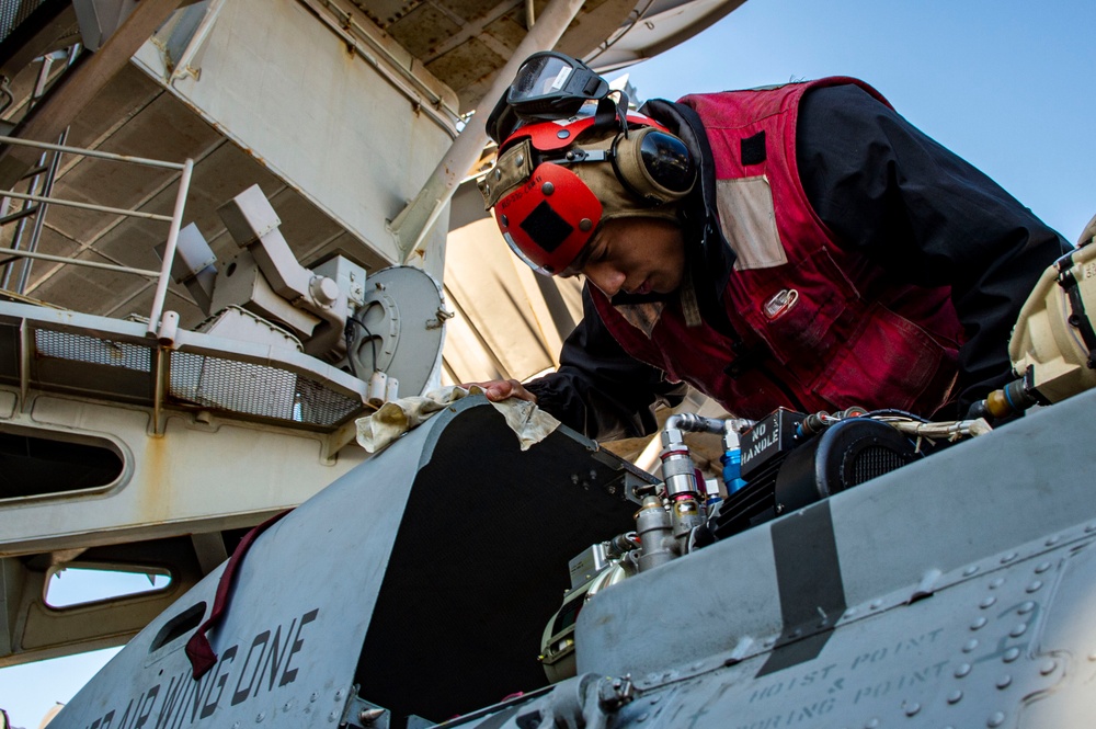 The Harry S. Truman Carrier Strike Group is on a scheduled deployment in the U.S. 6th Fleet area of operations in support of naval operations to maintain maritime stability and security.