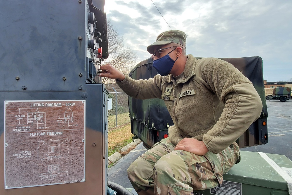 NC Guard 113th Sustainment Brigade Soldiers Deploy for Winter Storm Izzy