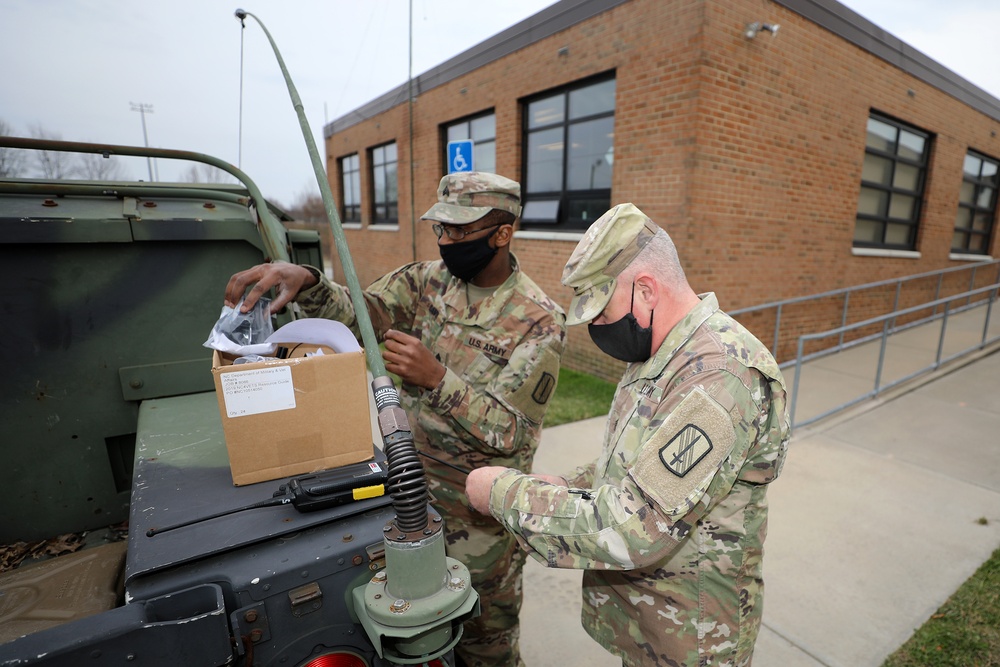 NC Guard 113th Sustainment Brigade Soldiers Deploy for Winter Storm Izzy