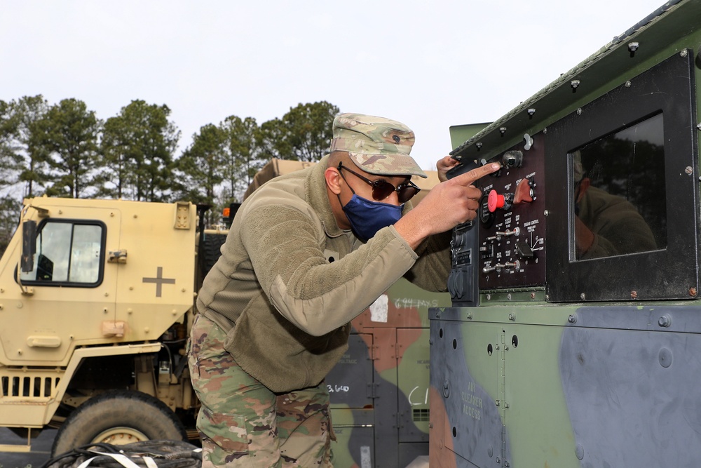 NC Guard 113th Sustainment Brigade Soldiers Deploy for Winter Storm Izzy