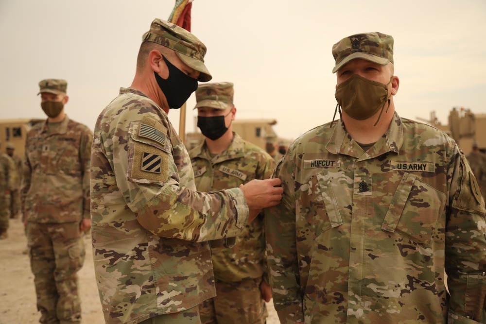 24th Composite Truck Company (Heavy) Patching Ceremony and Tokens of Excellence