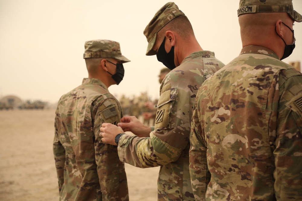24th Composite Truck Company (Heavy) Patching Ceremony and Tokens of Excellence