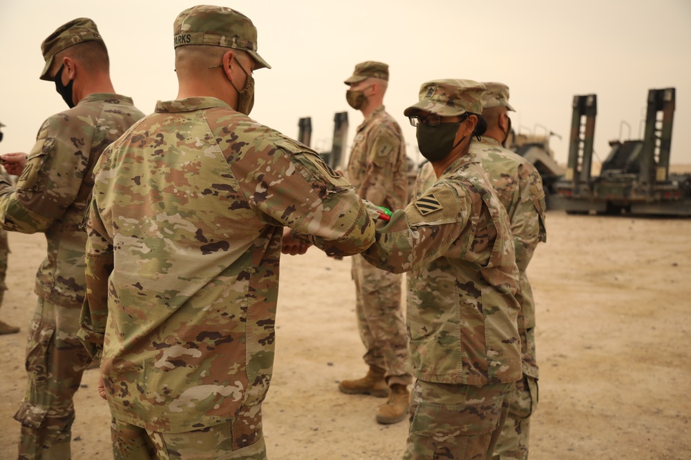 24th Composite Truck Company (Heavy) Patching Ceremony and Tokens of Excellence