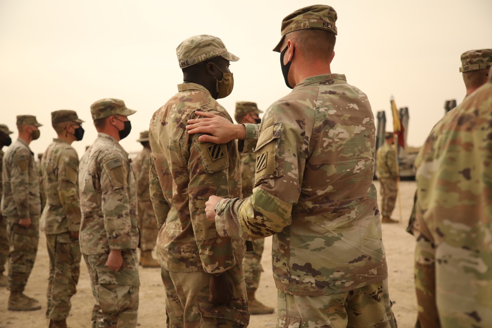 24th Composite Truck Company (Heavy) Patching Ceremony and Tokens of Excellence