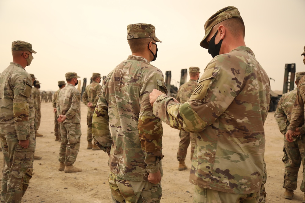 24th Composite Truck Company (Heavy) Patching Ceremony and Tokens of Excellence