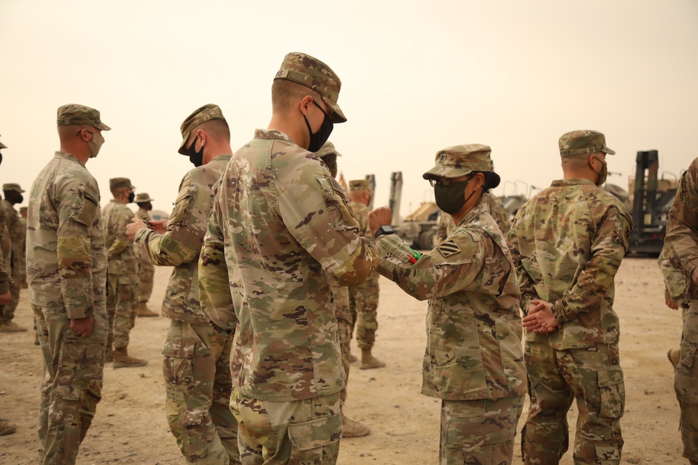 24th Composite Truck Company (Heavy) Patching Ceremony and Tokens of Excellence