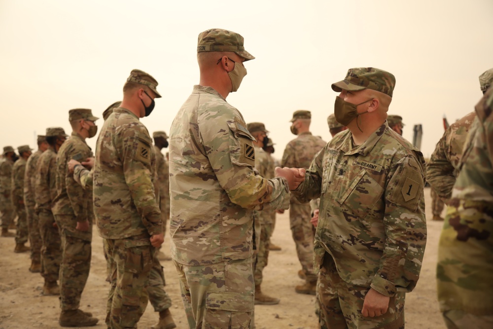 24th Composite Truck Company (Heavy) Patching Ceremony and Tokens of Excellence