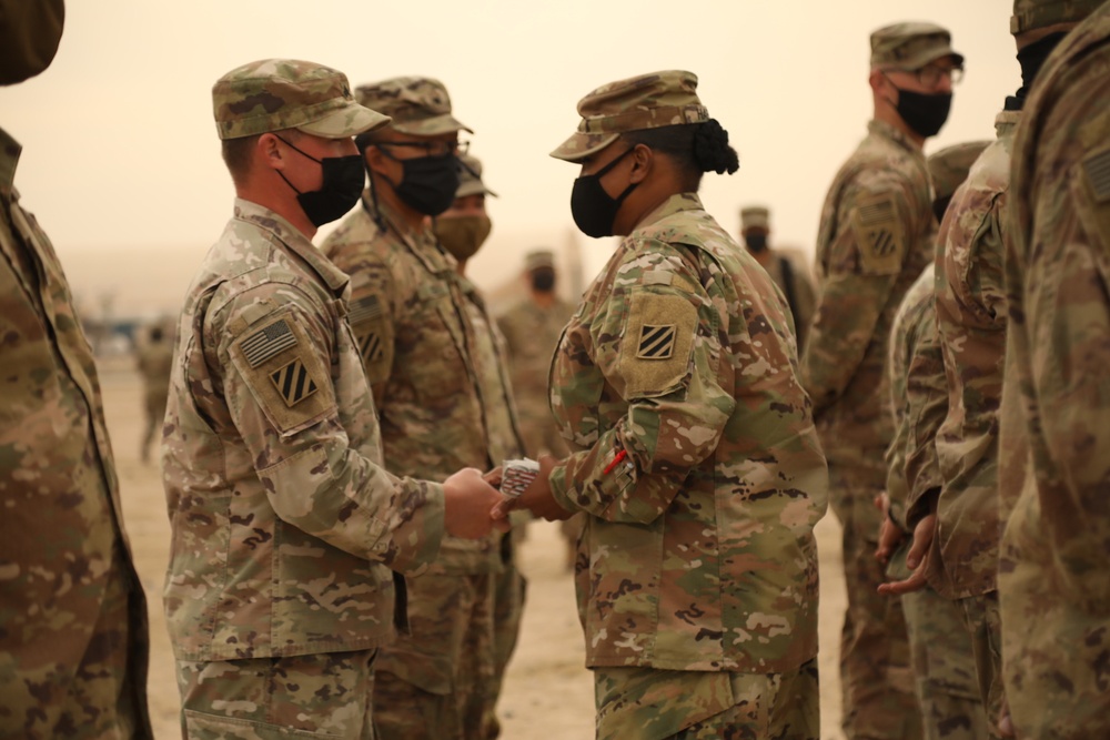 24th Composite Truck Company (Heavy) Patching Ceremony and Tokens of Excellence