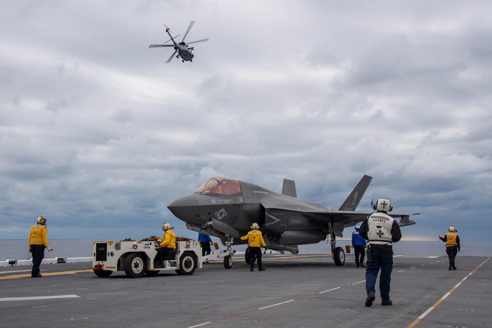 USS America (LHA 6) Conducts Flight Operations