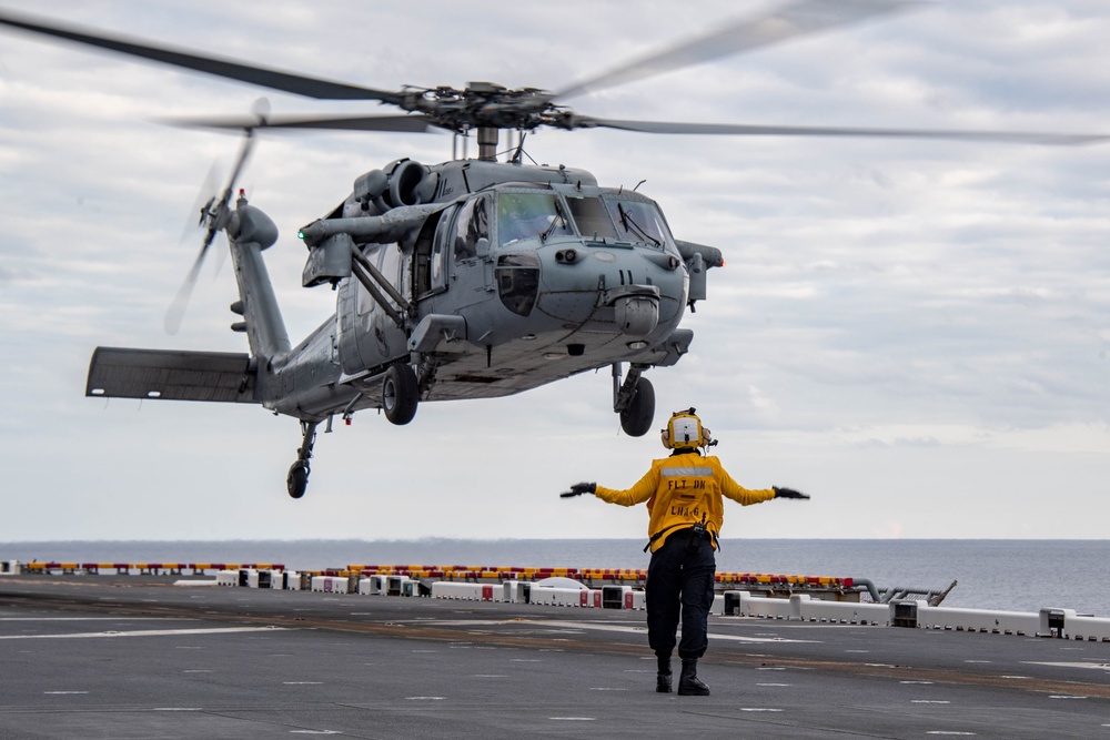 USS America (LHA 6) Conducts Flight Operations