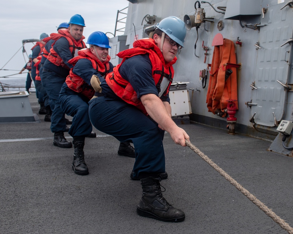 USS O'Kane (DDG 77) Conducts Replenishment-at-Sea