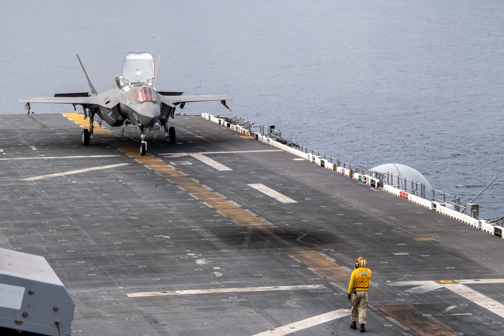 USS America Sailors Conduct Flight Operations