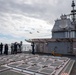 San Jacinto is operating as part of the Harry S. Truman Carrier Strike Group. The Harry S. Truman Carrier Strike Group is on a scheduled deployment in the U.S. Sixth Fleet area of operations.