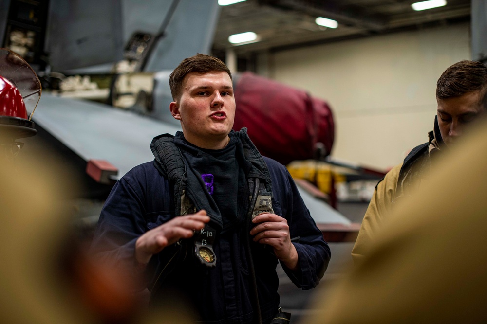 The Harry S. Truman Carrier Strike Group is on a scheduled deployment in the U.S. 6th Fleet area of operations in support of naval operations to maintain maritime stability and security.