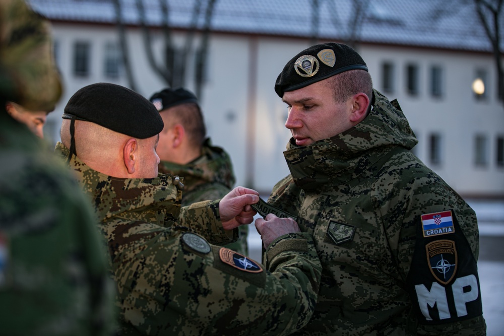 Battle Group Poland soldiers earn Norwegian Foot March Badge
