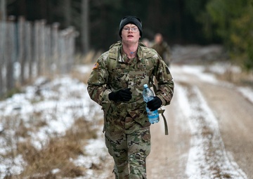Battle Group Poland soldiers earn Norwegian Foot March Badge