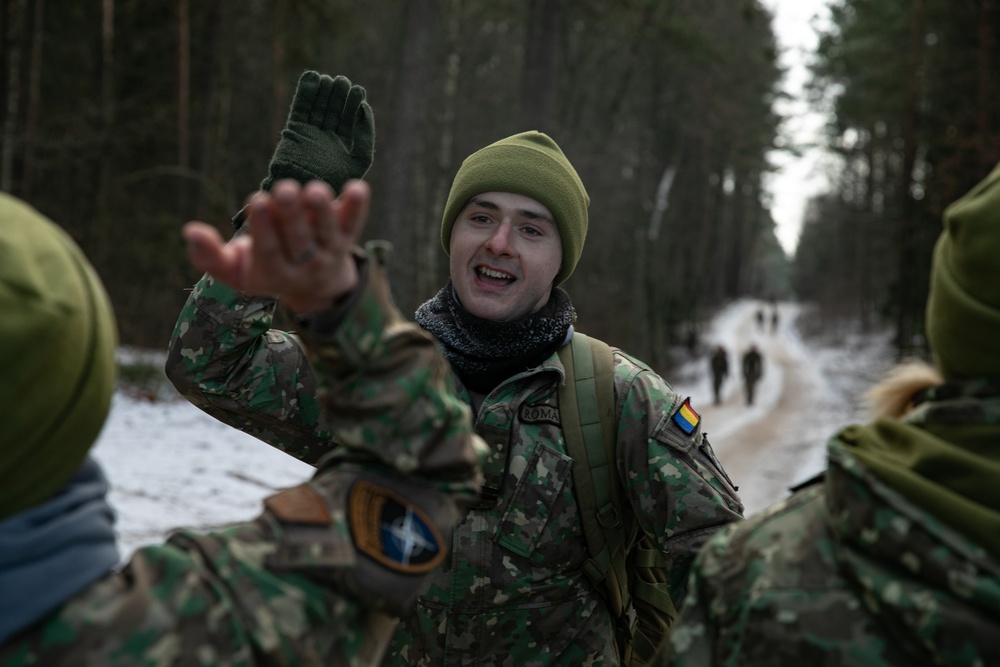 Battle Group Poland soldiers earn Norwegian Foot March Badge