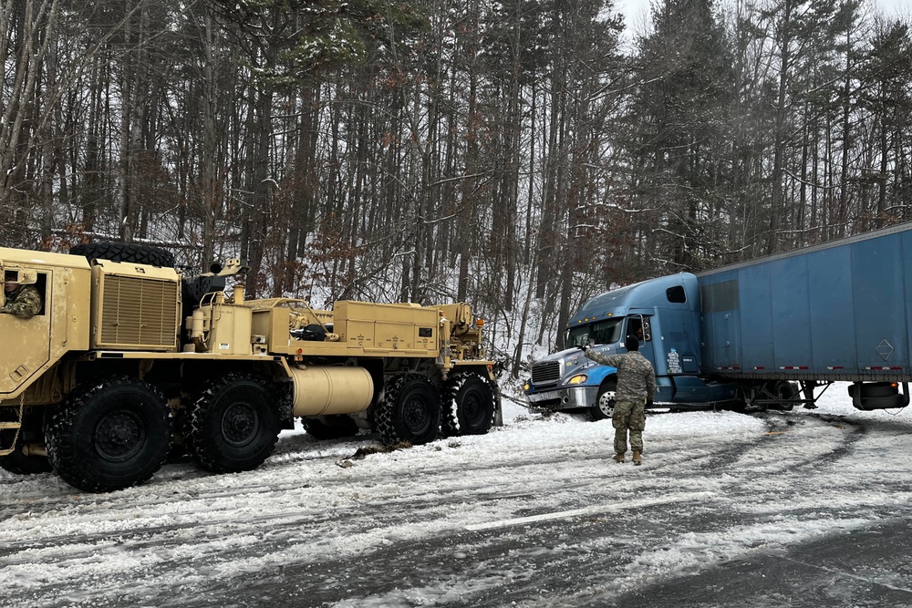 NC Guard 113th Sustainment Brigade Soldiers Deploy for Winter Storm Izzy