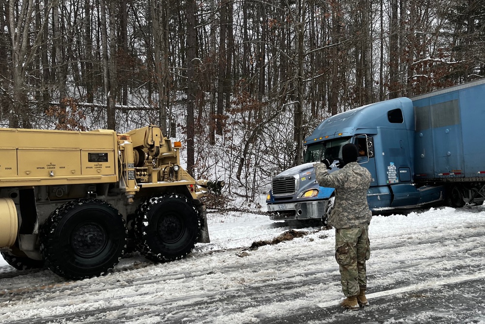 NC Guard 113th Sustainment Brigade Soldiers Deploy for Winter Storm Izzy