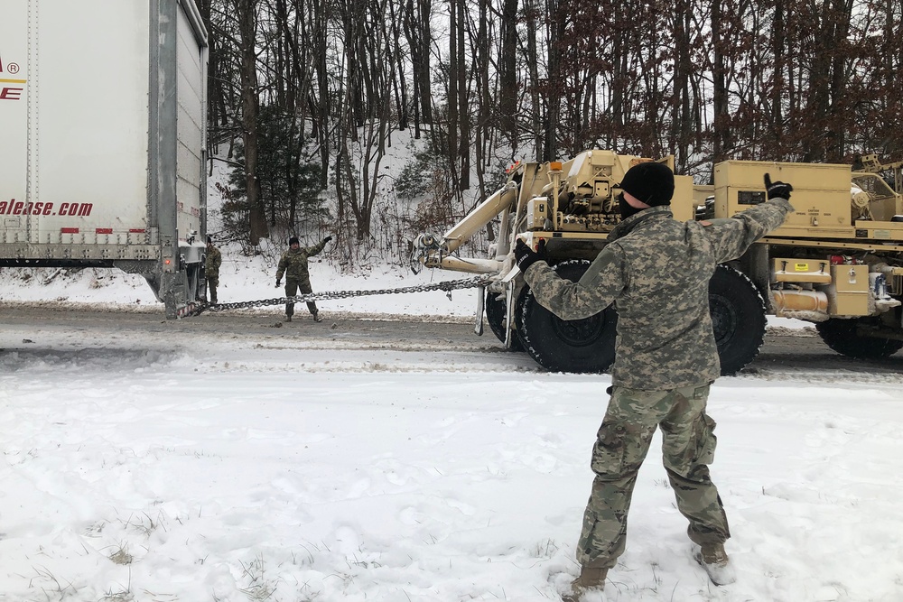 NC Guard 113th Sustainment Brigade Soldiers Deploy for Winter Storm Izzy