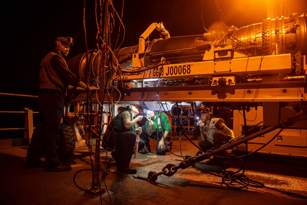 USS Carl Vinson (CVN 70) Conducts Engine Tests in 7th Fleet