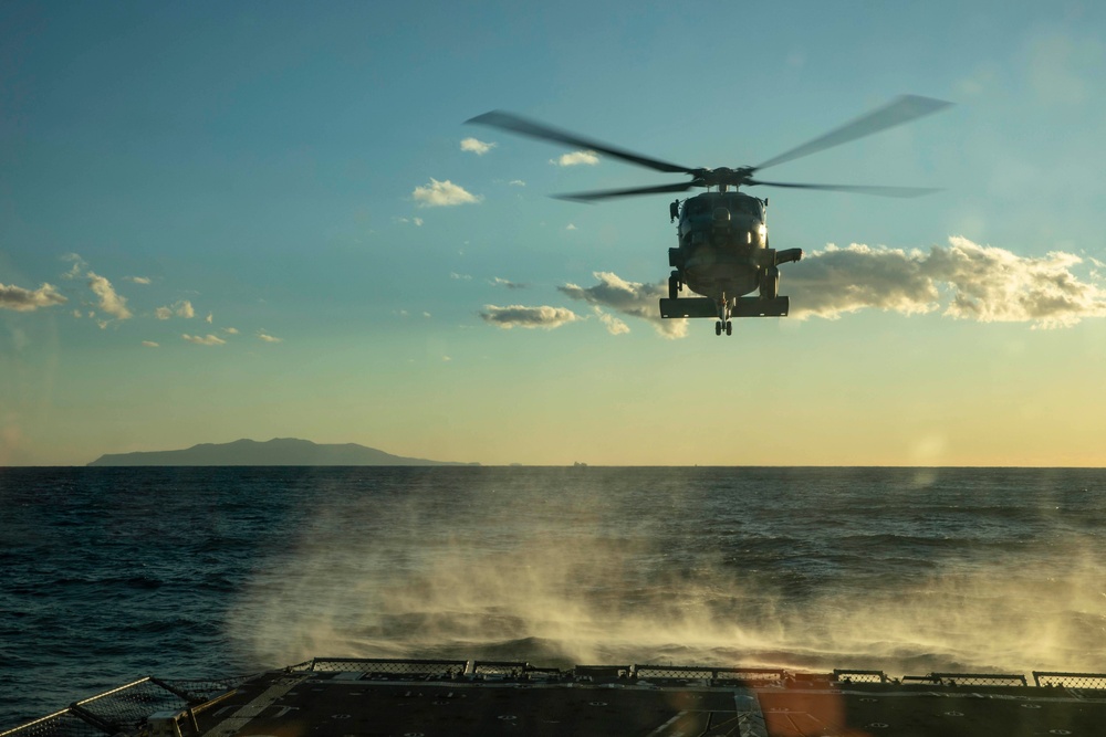 Sailors Aboard USS Ralph Johnson (DDG 114) Conduct Air Operations