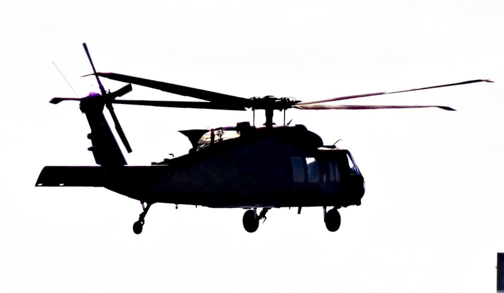 Black Hawk training operations at Fort McCoy