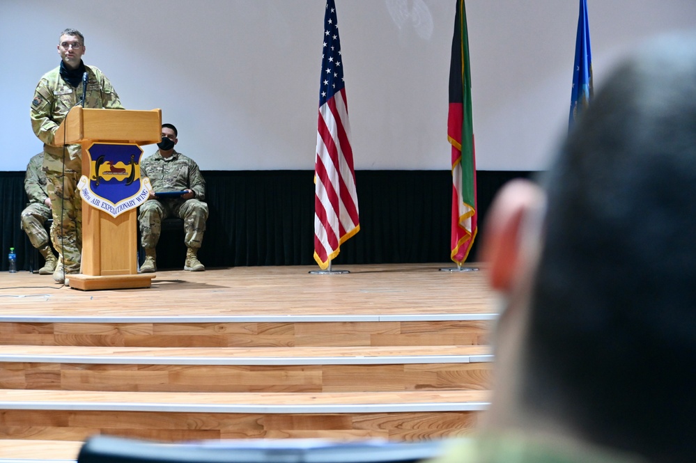 46th Expeditionary Attack Squadron Change of Command ceremony