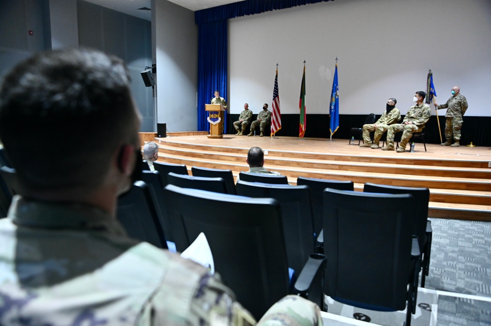 46th Expeditionary Attack Squadron Change of Command ceremony