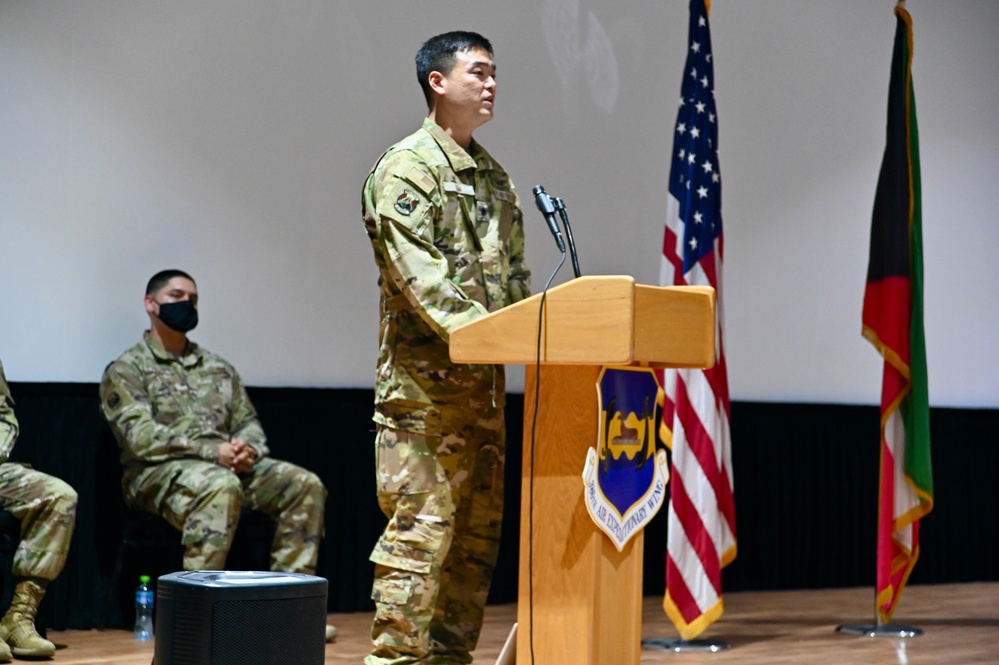 46th Expeditionary Attack Squadron Change of Command ceremony