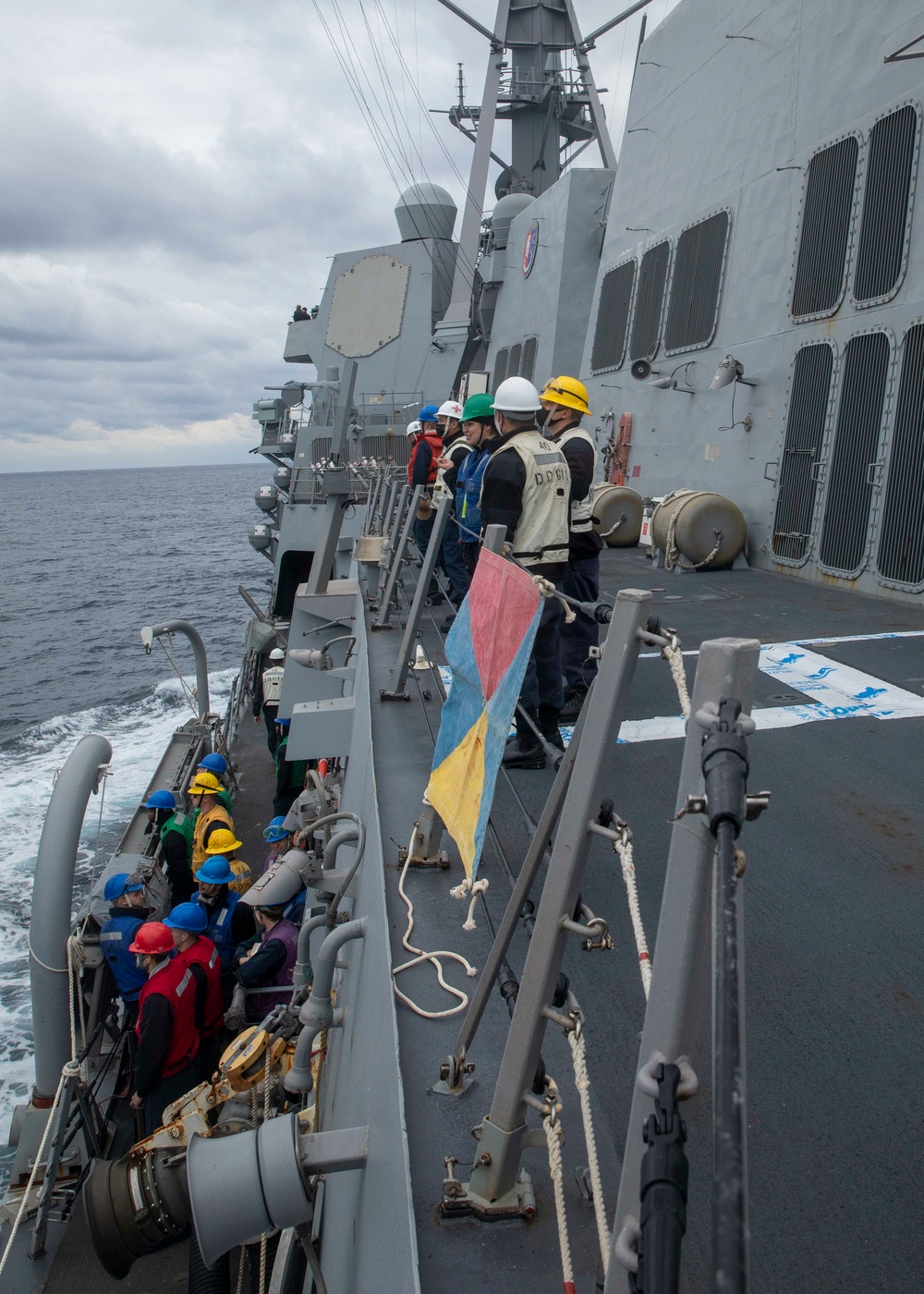 USS Ralph Johnson Conducts Replenishment-at-Sea