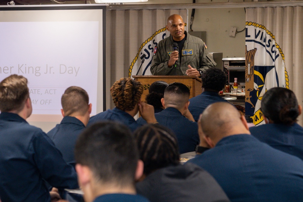 USS Carl Vinson (CVN 70) Sailor Celebrates MLK Day